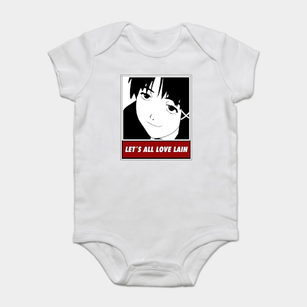 Let's All Love Lain Baby Bodysuit by Rebellion10